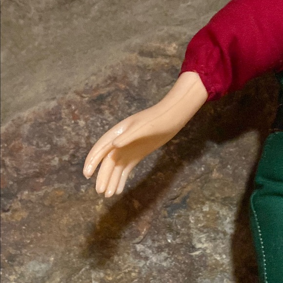 Vintage 50/60s plastic Face x Plush Elf Doll. - Picture 8 of 11